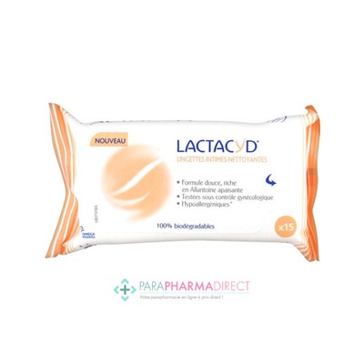 Lactacyd Lingettes Intimes Nettoyantes x15