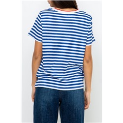 Camiseta de lino Azul y blanco