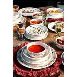 Keramika Ege İlkbahar Çiçekleri Yemek Takımı 24 Parça 6 Kişilik TY040424F021A5301000AET600