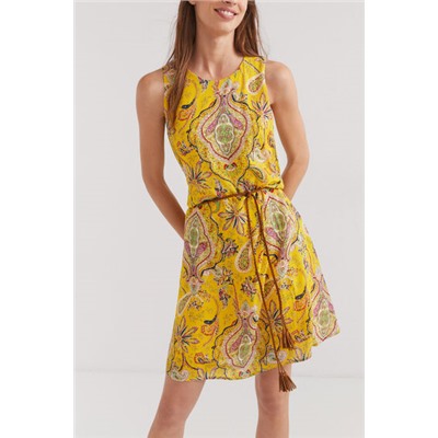 Vestido fluido estampado