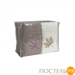 Полотенеце Карвен Elit 50*90 6шт.махра с вышивкой H 7000 CINAR-1