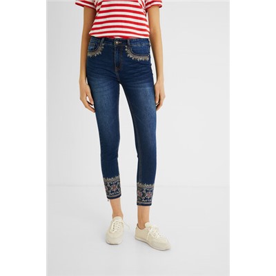 Pantalón vaquero skinny exótico
