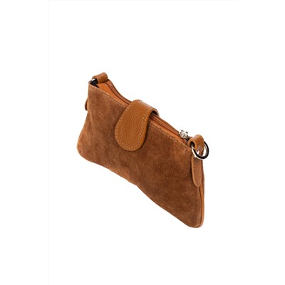Bandolera de nobuk Marrón