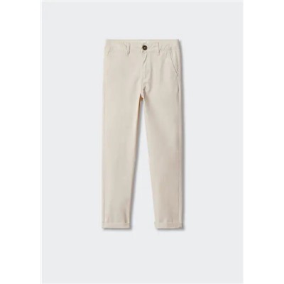 Pantalón chino algodón  -  Niño | MANGO OUTLET España