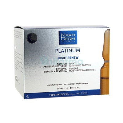MARTIDERM PLATINUM NIGHT RENEW 10 AMPOLLAS