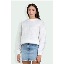 Jersey de mohair Blanco