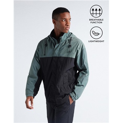 Hooded Technical Jacket, Men, Multicolour