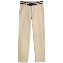 Nautica Flat-Front Belted Twill Pants, Big Boys (8-20)