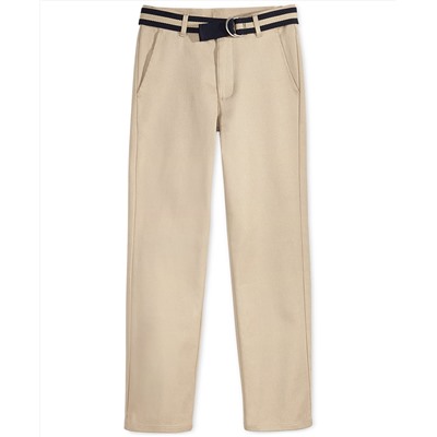 Nautica Flat-Front Belted Twill Pants, Big Boys (8-20)