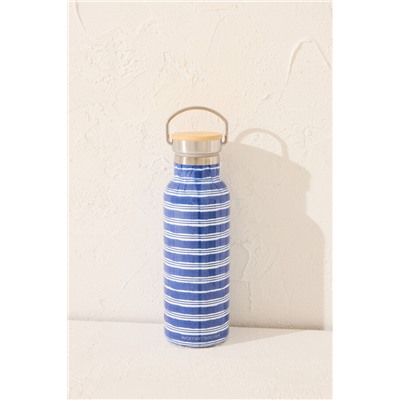 Botella Garfield azul rayas