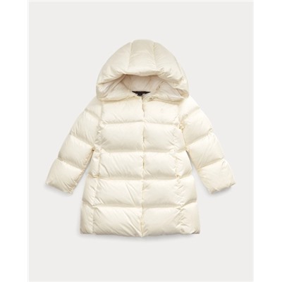 GIRLS 2-6X Quilted Down Long Coat