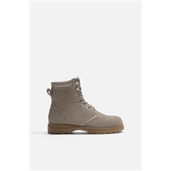 BOTA CORDONES PIEL