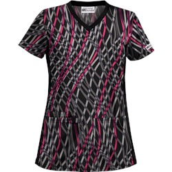 UA Zippity Zappity Black Scrub Top