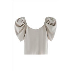 Crop top Beige