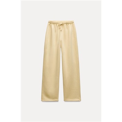 STRAIGHT PLUSH TROUSERS
