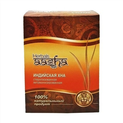 AASHA HERBALS Natural henna Хна натуральная 80г