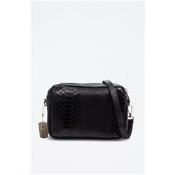 Bandolera de piel Degna Negro