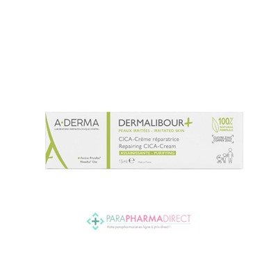 A-Derma Dermalibour+ Crème Réparatrice Assainissante 15ml