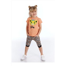Denokids Leopar Aşkı Kız Kapri Takım CFF-21Y2-041