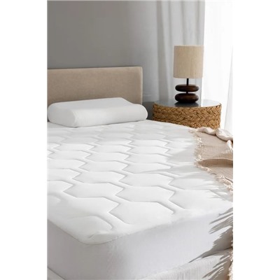 Antony Cool King Size Fitted Yatak Alezi - Beyaz - 180x200 cm