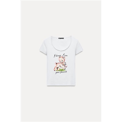 SLOGAN PRINT T-SHIRT