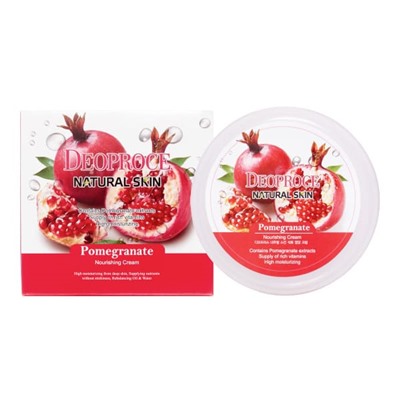 DEOPROCE NATURAL SKIN POMEGRANATE NOURISHING CREAM Питательный крем для лица и тела с экстрактом граната 100г