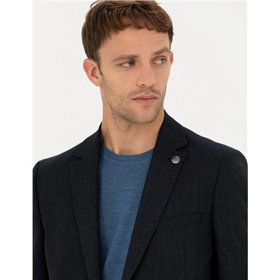 Lacivert Ekstra Slim Fit Blazer Ceket