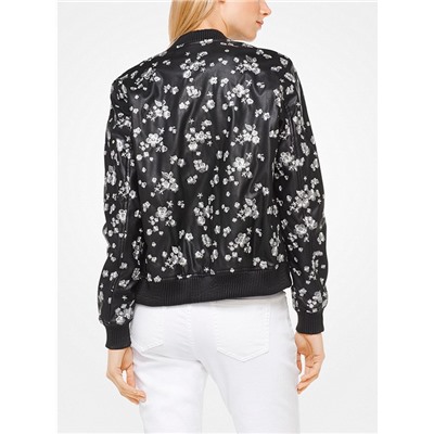 MICHAEL MICHAEL KORS Floral Embroidered Bomber Jacket