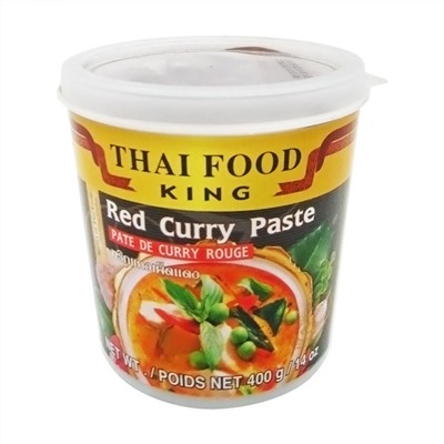 THAI FOOD KING Red curry paste Паста карри красная 400г