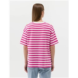 Fuşya Comfort Fit Tişört