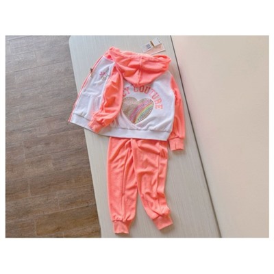 Нежный детский костюм из хлопкового велюра  💖 Juic*y Coutur*e