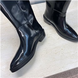 Женские широкие сапоги Prad*a длиной до колена