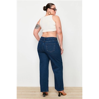 Indigo Yüksek Bel Geniş Paça Büyük Beden Wide Leg Jeans TBBAW23CJ00020