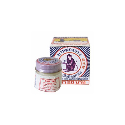 Белый тайский бальзам White monkey holding Peach 35(18 гр) мл / White monkey holding Peach balm 35 ml (18 gr)