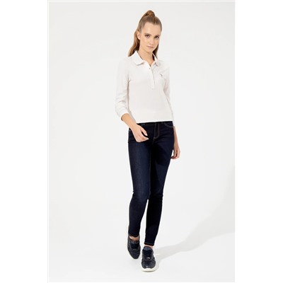 U.S. Polo Assn., Kadın Koyu Mavi Jean Pantolon 50260576-DN0023