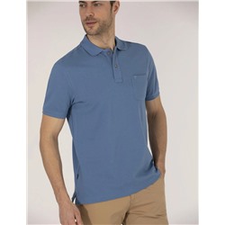 Koyu Mavi Regular Fit Polo Yaka Basic Tişört