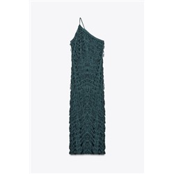 FRINGED MIDI DRESS