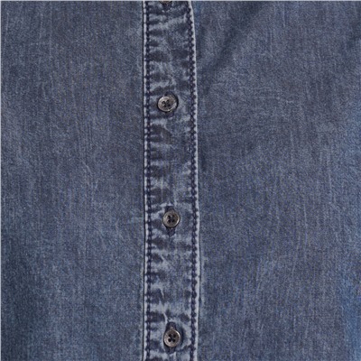 Damen Jeans-Bluse mit Kentkragen