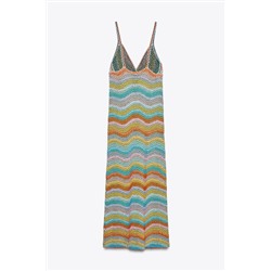 CROCHET KNIT STRAPPY DRESS