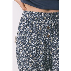 Pijama Capri 100% algodón Smiley azul