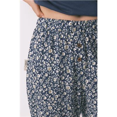 Pijama Capri 100% algodón Smiley azul
