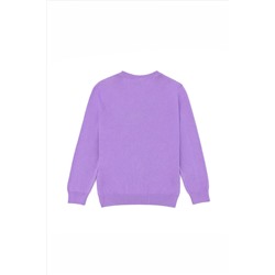 Kız Çocuk Lila Basic Kazak