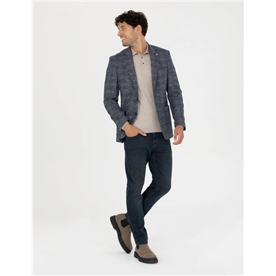 Lacivert Slim Fit Ceket