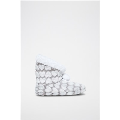 Zapatillas de casa altas forradas suaves al tacto Sloan - Gris