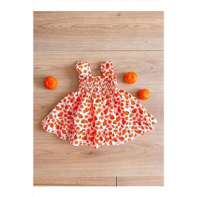 YUKOBABY Mandalina Kız Elbise Ykmndlna