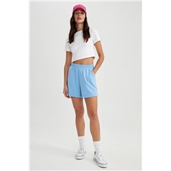 Defacto Regular Fit Sweatshirt Kumaşı Şort Z5071AZ23SM