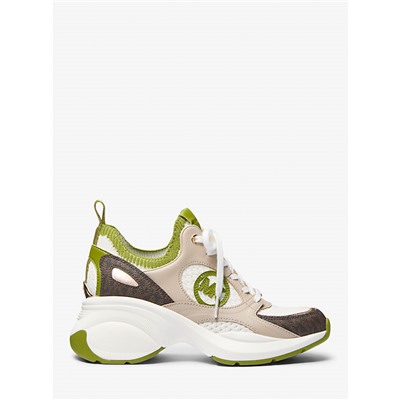 MICHAEL Michael Kors Zuma Mixed-Media Trainer