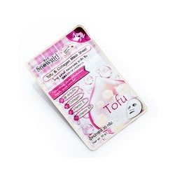 Маска  тканевая с тофу и коллагеном от SNOWGIRL 30 гр / SNOWGIRL TOFU & COLLAGEN MASK SHEET 30 gr
