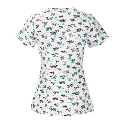 heartsoul Scrubs Let's Skate Print Top