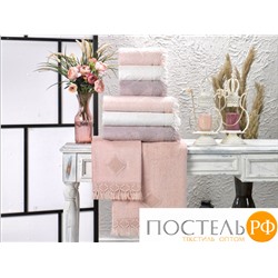 Набор полотенец Карвен "MAKRAME" бамбук 50*90 /70*140 HS1706 v1 krem/кремовый